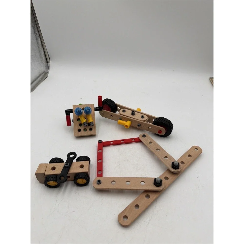 Vintage Lot of BRIO Wooden Trucks Vehicles Replacement Parts